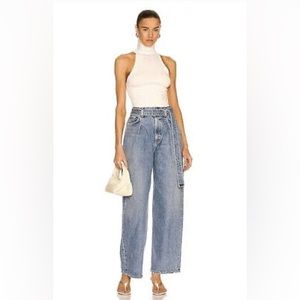 NWOT AGOLDE Wide-leg Belted Jeans